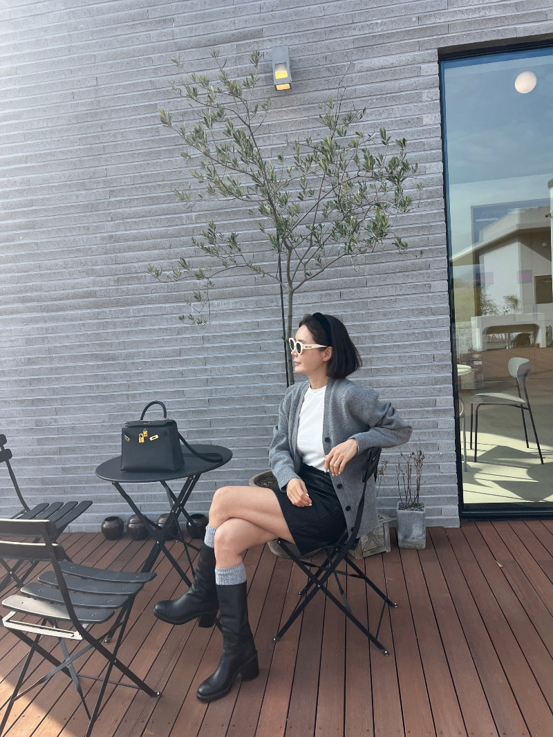 Limishop Vegan leather skirt