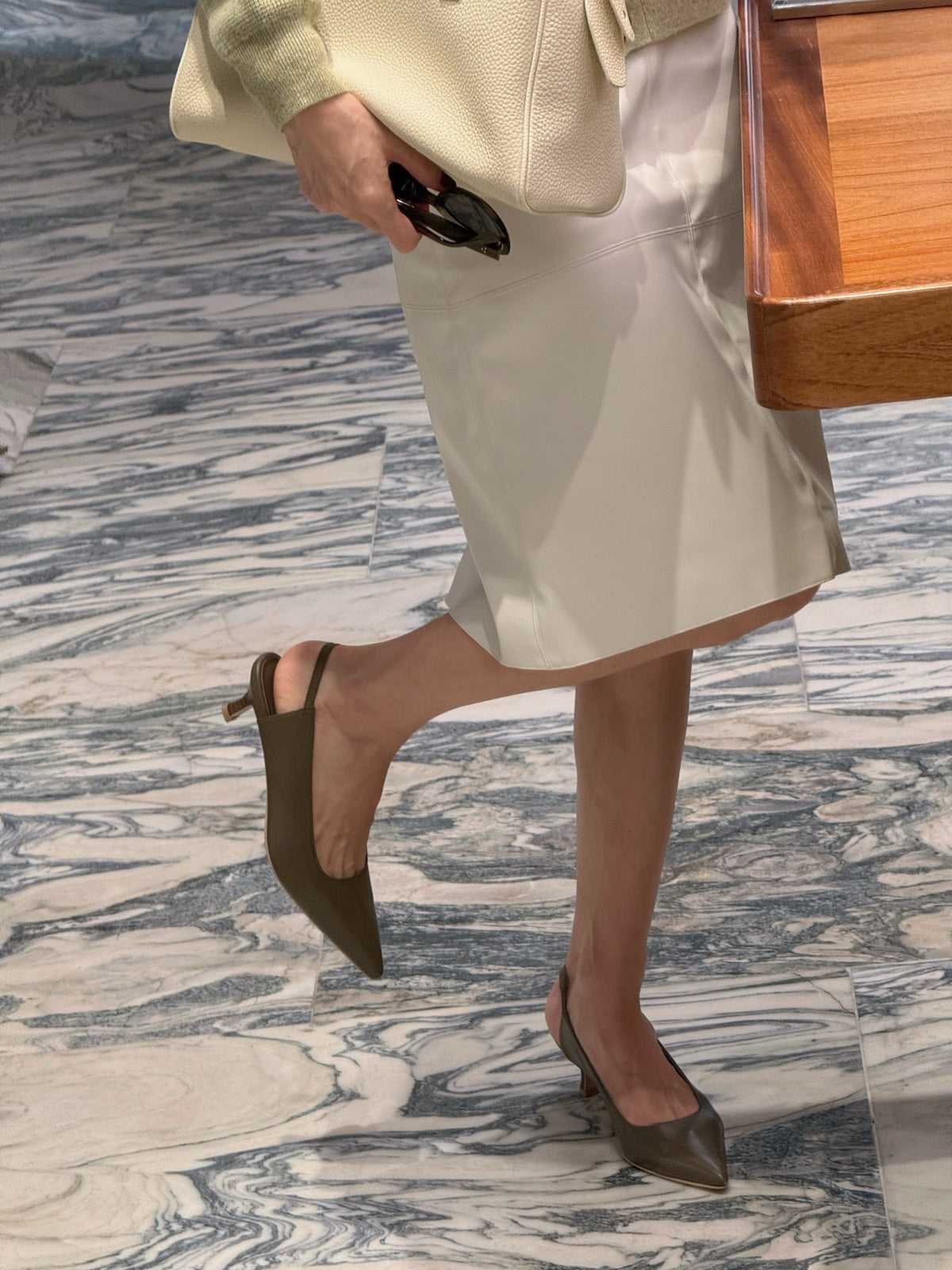 Slingback pumps