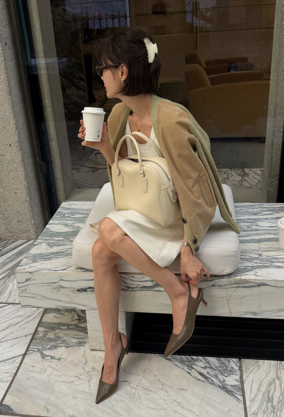 Slingback pumps