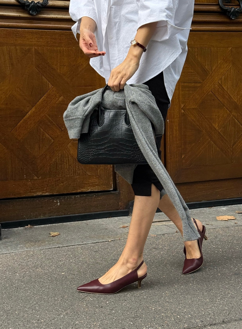 Slingback pumps