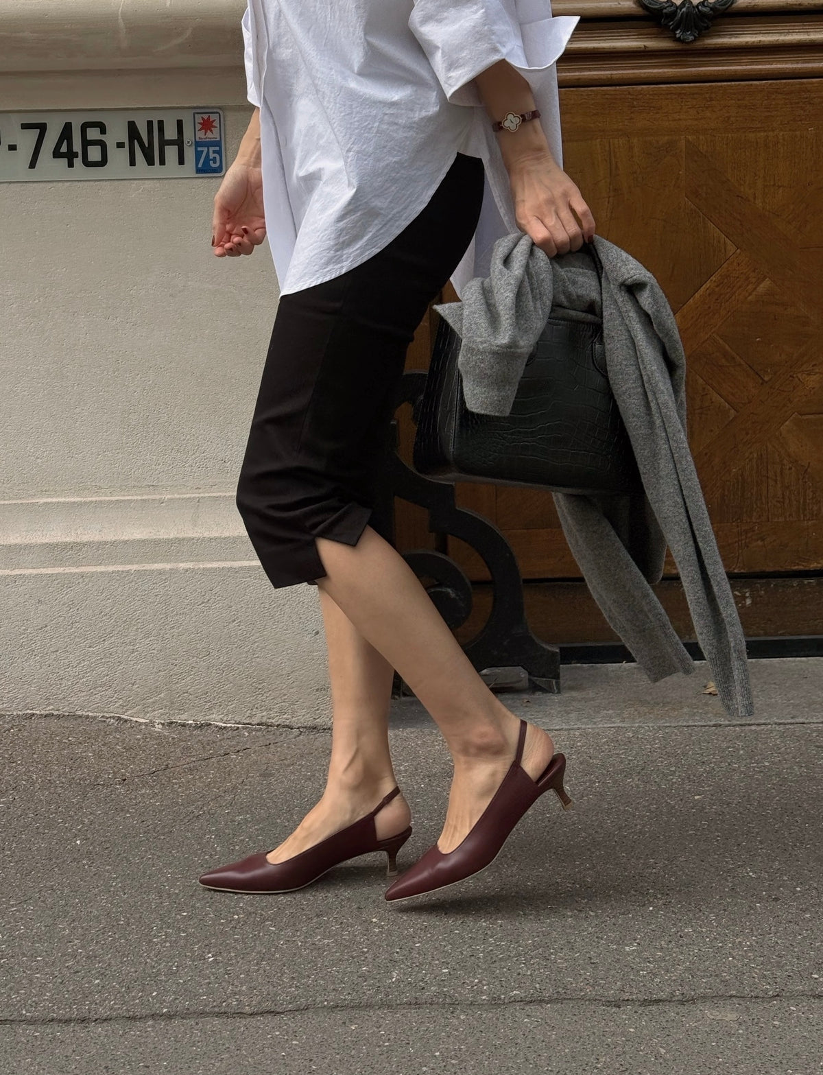 Slingback pumps