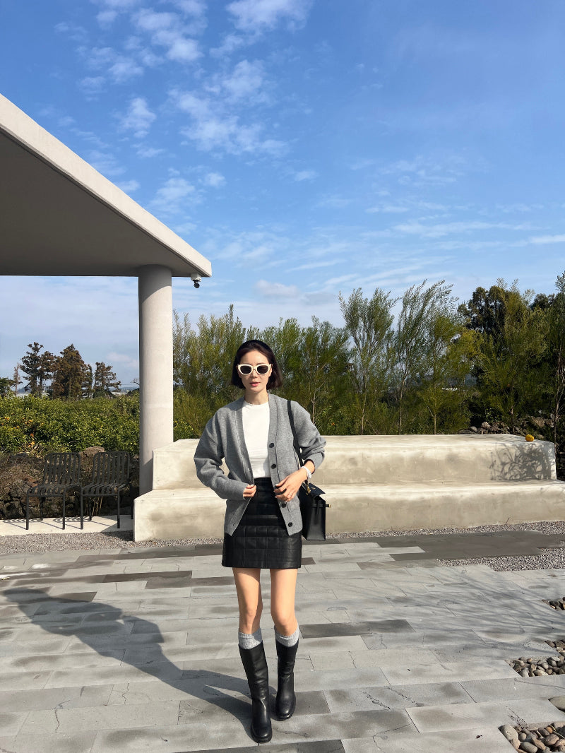 Limishop Vegan leather skirt